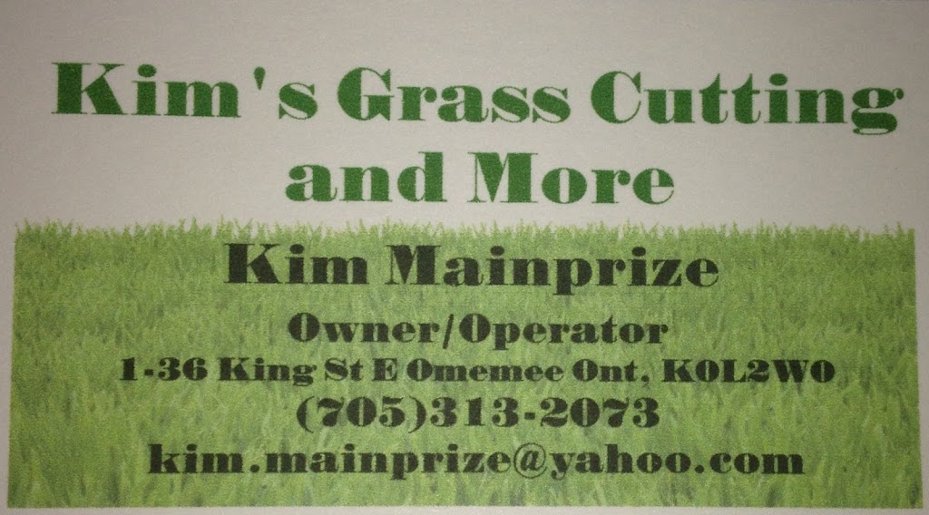 Kims Grass Cutting and More | King St E, Omemee, ON K0L 2W0, Canada | Phone: (705) 313-2073