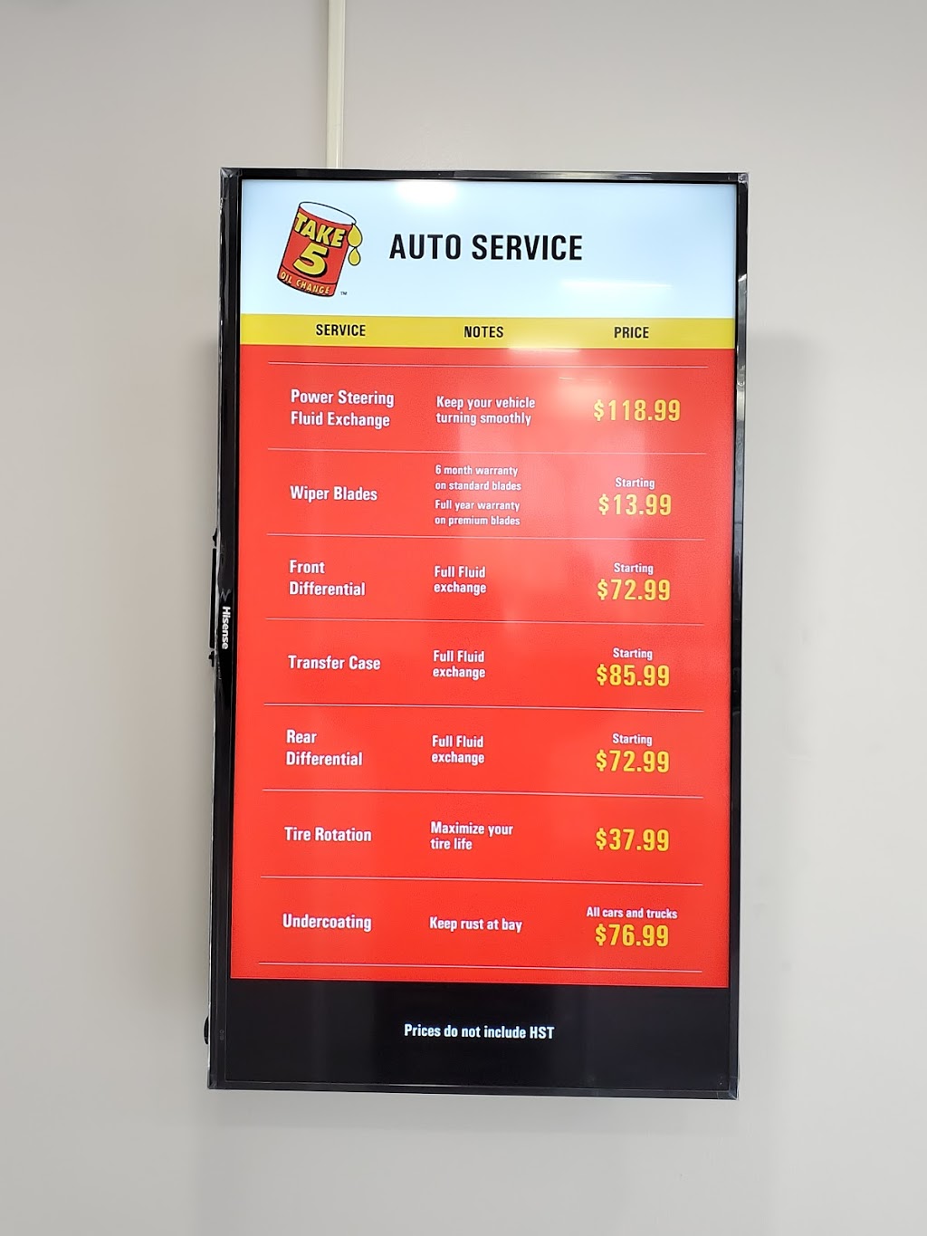 Take 5 Oil Change | 2308 Lake Shore Blvd W, Etobicoke, ON M8V 1B5, Canada | Phone: (416) 251-2668