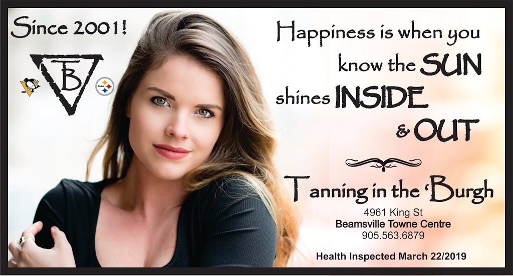 Tanning in the Burgh | 4961 King St. E #7, Beamsville, ON L0R 1B0, Canada | Phone: (905) 563-6879