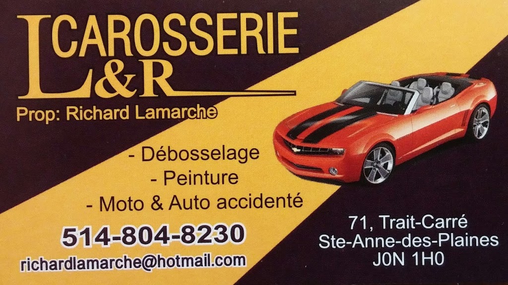 Carosserie L&R Auto Enr. | 71 Rang du Trait Carré, Sainte-Anne-des-Plaines, QC J0N 1H0, Canada | Phone: (514) 804-8230