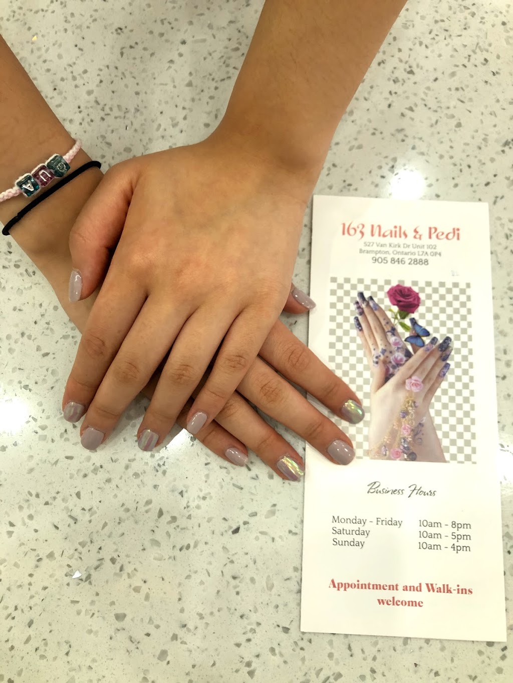 163 Nails & Pedi | 527 Van Kirk Dr unit 102, Brampton, ON L7A 0P4, Canada | Phone: (905) 846-2888