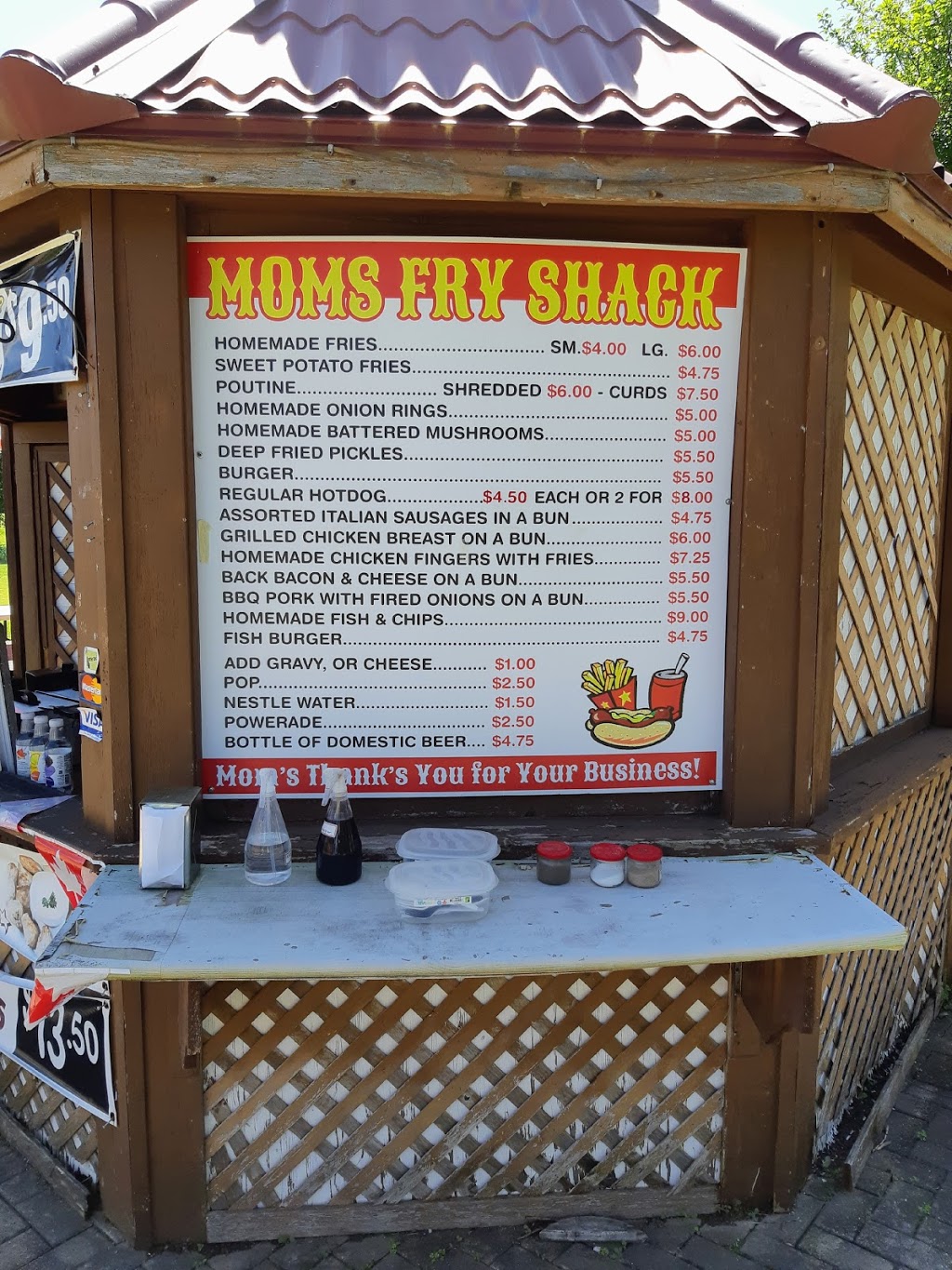 Moms Fry Shack | 6275 County Rd 90, Angus, ON L0M 1B4, Canada | Phone: (905) 865-7601