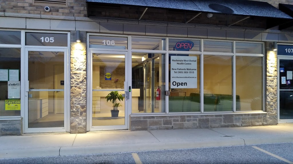 Mackenzie West Dental Health Centre | 106-3905 Major MacKenzie Dr W, Woodbridge, ON L4H 0A2, Canada | Phone: (905) 303-1515