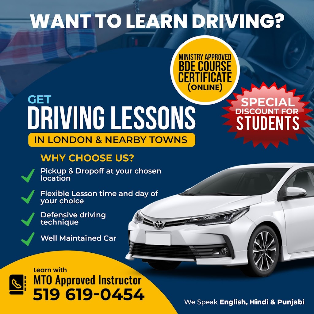 Driving Instructor (Mohit B) | Applerock Ave, London, ON N6G 0X6, Canada | Phone: (519) 619-0454