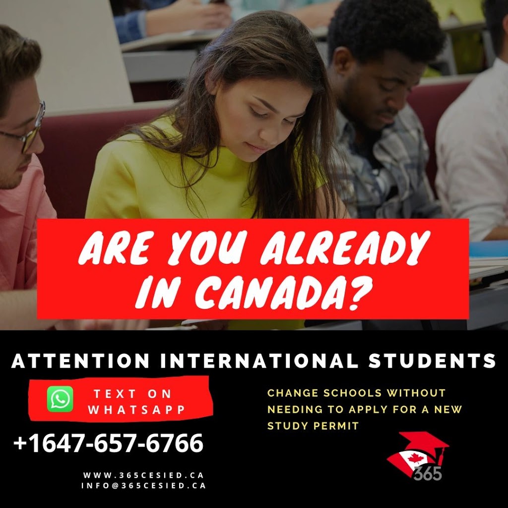 365 Canada International Education and Integration Services | 5004 Timberlea Blvd Unit 205, Mississauga, ON L4W 5C5, Canada | Phone: (647) 657-6766