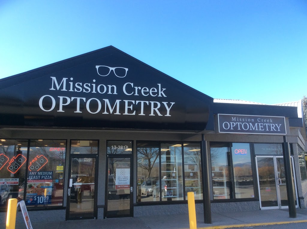 Mission Creek Optometry | 14-3818 Gordon Dr, Kelowna, BC V1W 3G8, Canada | Phone: (250) 717-0086