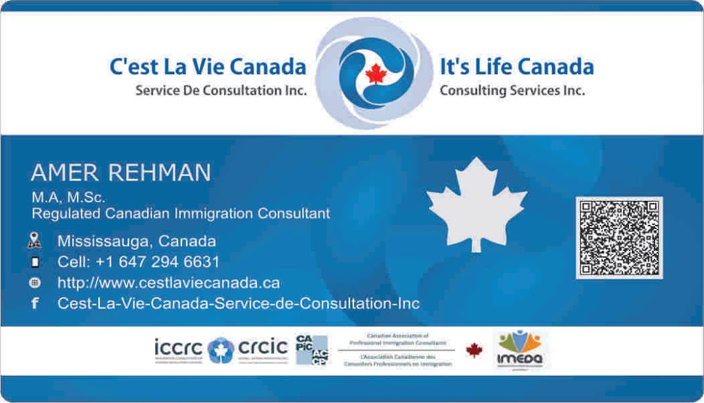 Cest La Vie Canada Service De Consultation Inc. | 1965 Britannia Rd W Unit 208, Mississauga, ON L5M 4Y4, Canada | Phone: (647) 794-7370