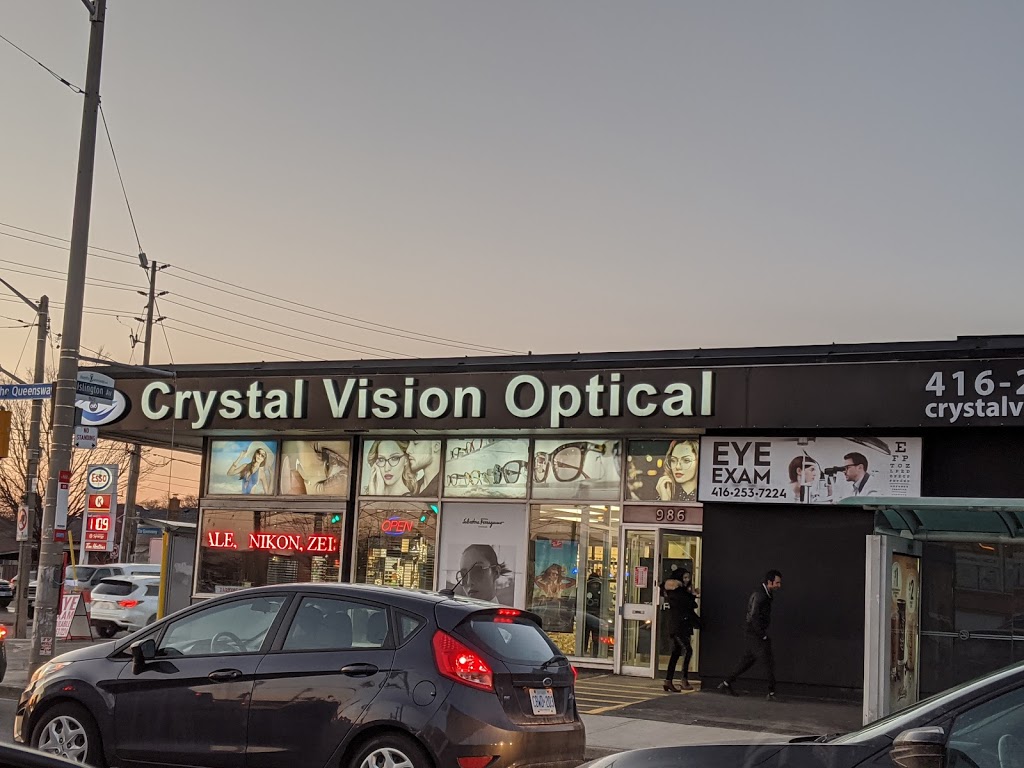 Crystal Vision Optical | 986 The Queensway, Etobicoke, ON M8Z 1P6, Canada | Phone: (416) 253-7224