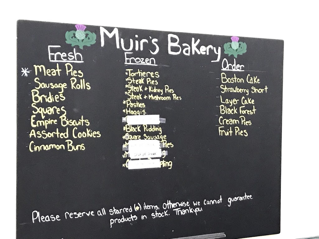 Muirs Bakery | 6 Main St S, Maxville, ON K0C 1T0, Canada | Phone: (613) 527-1806