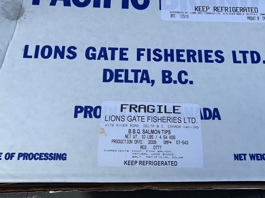 Lions Gate Fisheries Ltd. | 4179 River Rd W, Delta, BC V4K 1R9, Canada | Phone: (604) 946-1361