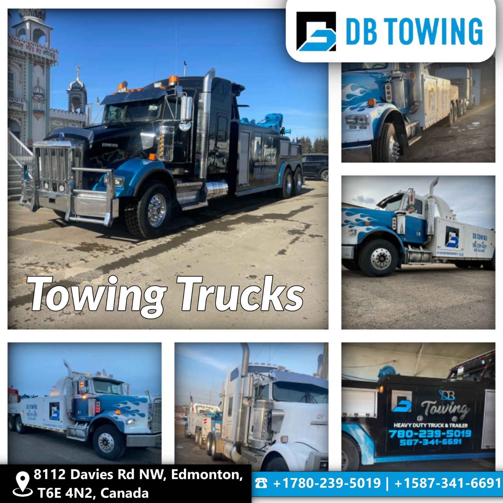 DB Towing Ltd | Heavy Duty Truck Towing | 8112 Davies Rd NW, Edmonton, AB T6T 4N2, Canada | Phone: (780) 239-5019
