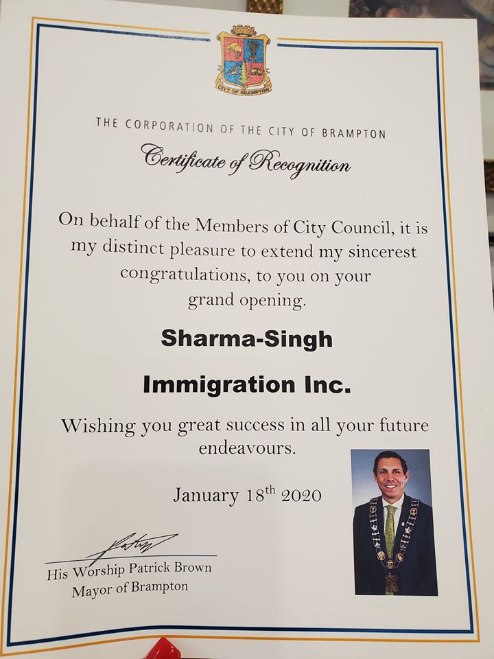 Sharma-Singh Immigration Inc | 7 Sun Pac Blvd #7A, Brampton, ON L6S 0E8, Canada | Phone: (416) 831-7262