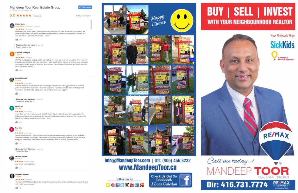 Mandeep Toor REMAX Millcreek Office | 6850 Millcreek Dr, Mississauga, ON L5N 4J9, Canada | Phone: (905) 846-6666