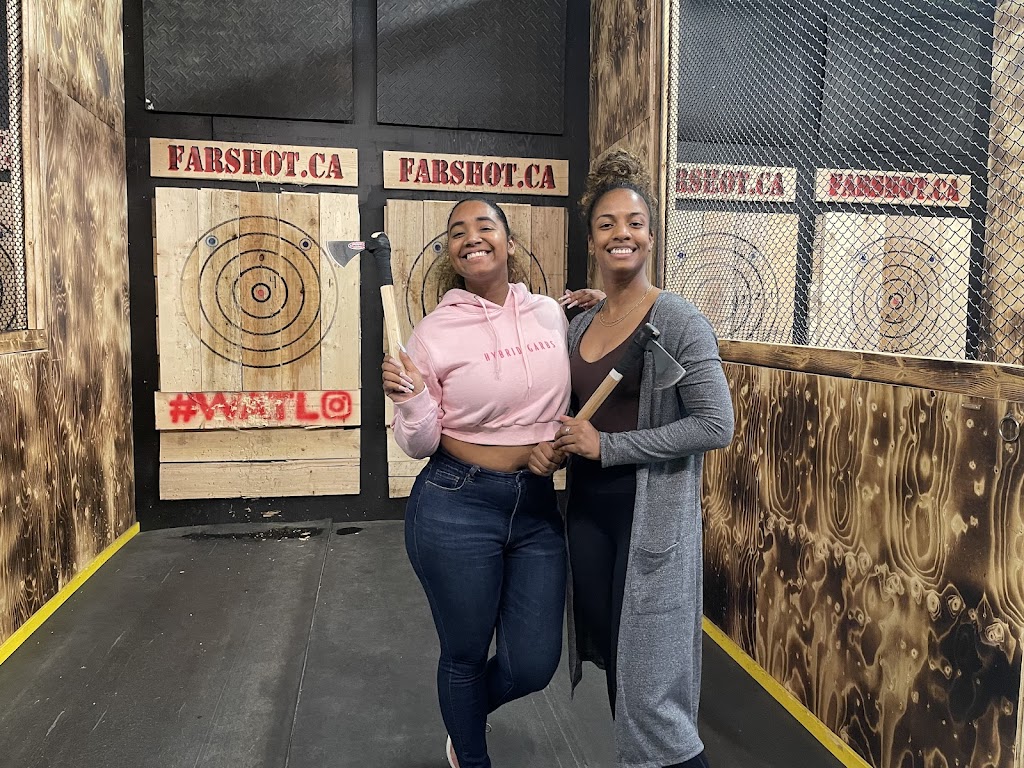 Far Shot Brampton - Axe Throwing, Knife and Archery | 255 Queen St E #1B, Brampton, ON L6W 2B8, Canada | Phone: (844) 750-0118