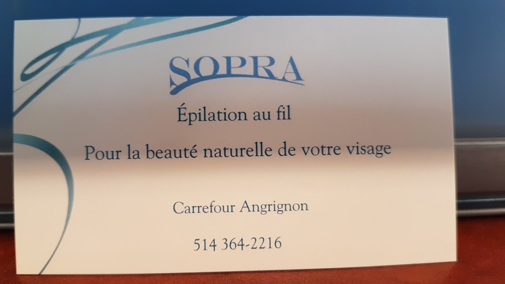 Sopra | Carrefour Angrignon, 7077 Boulevard Newman, LaSalle, QC H8N 1X1, Canada | Phone: (514) 364-2216