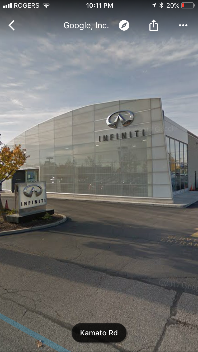 Infiniti | 5500 Dixie Rd D, Mississauga, ON L4W 4N3, Canada | Phone: (888) 379-5218