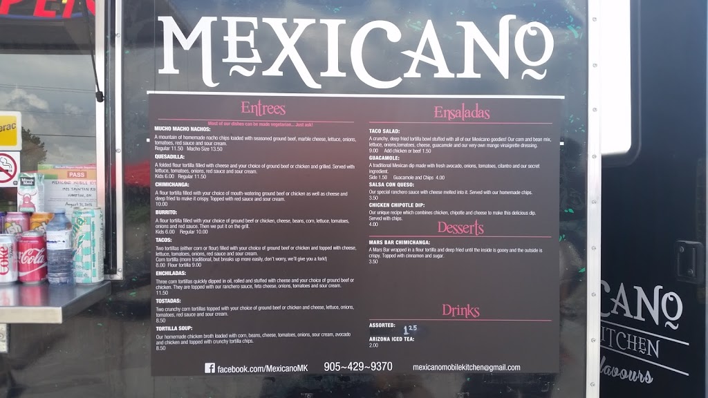 Mexicano Mobile Kitchen | 1975 Taunton Rd, Hampton, ON L0B 1J0, Canada | Phone: (905) 429-9370