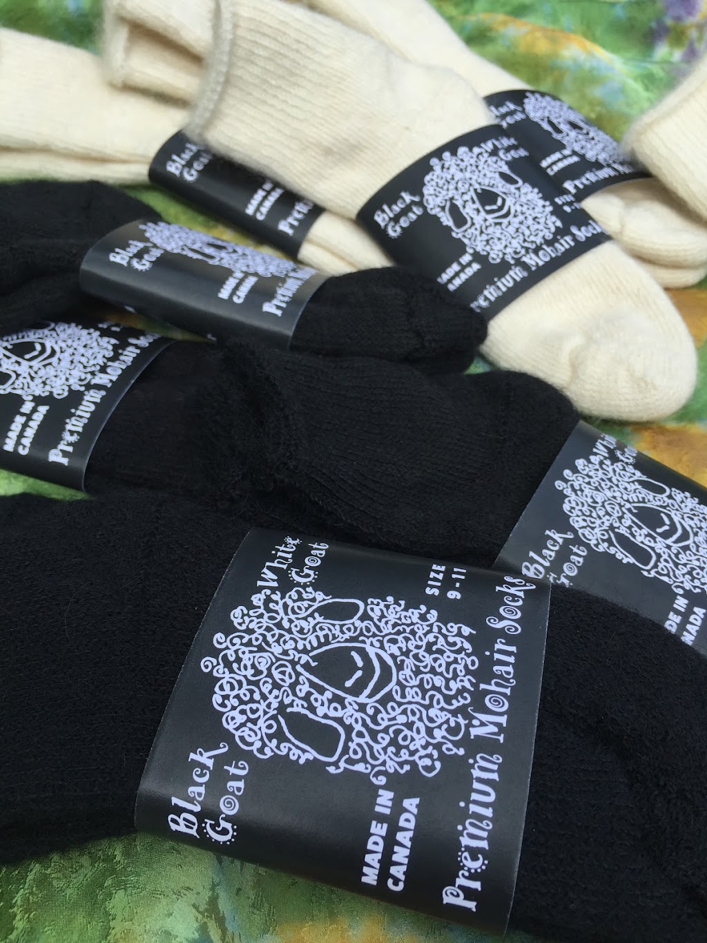 Black Goat White Goat, Premium Mohair Socks | 8315 Brudenell Rd, Killaloe, ON K0J 2A0, Canada | Phone: (613) 757-3208