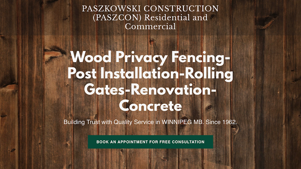 Paszkowski Construction (Paszcon) | 5566 Provincial Trunk Hwy 9, Saint Andrews, MB R1A 2Y9, Canada | Phone: (204) 771-3439