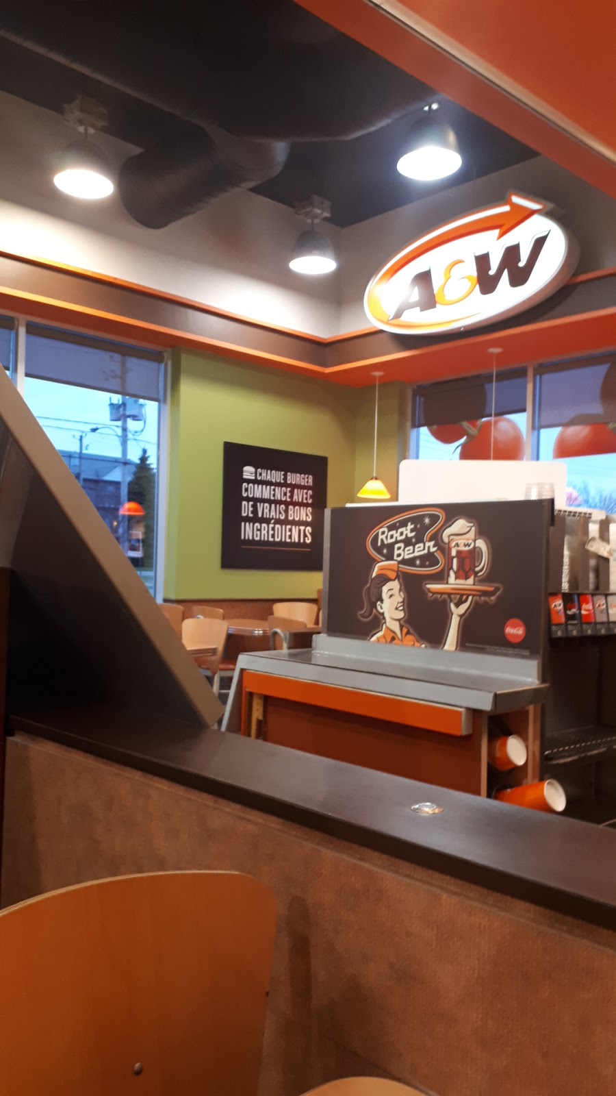 A&W Canada | 250 Rue Saint-Jude N, Granby, QC J2J 0C2, Canada | Phone: (450) 994-9944