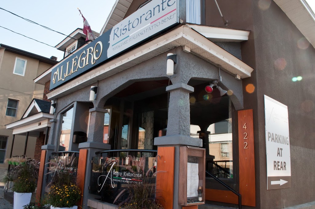 Allegro Ristorante | 422 Preston St, Ottawa, ON K1S 4N2, Canada | Phone: (613) 235-7454