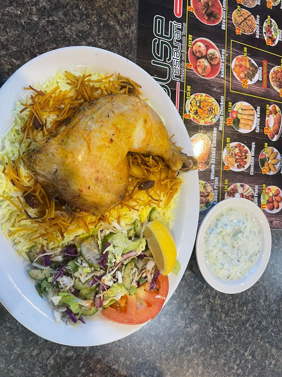 Iraqi House Restaurant | 12110 161 Ave NW, Edmonton, AB T5X 5M8, Canada | Phone: (780) 457-5595