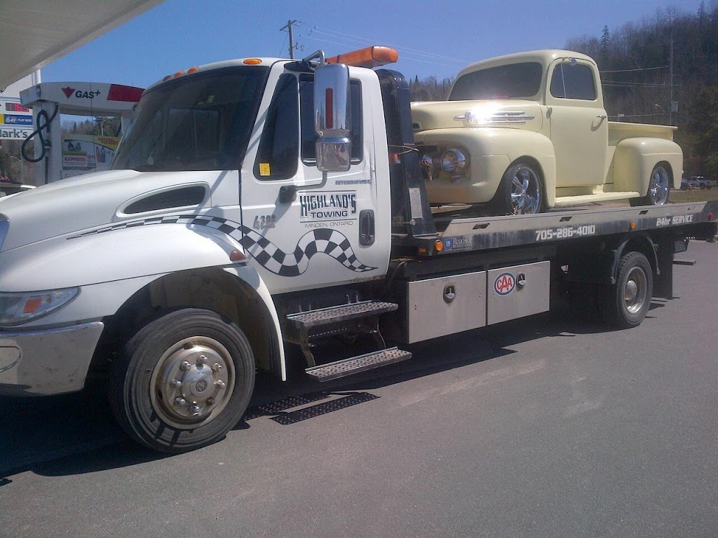 Highlands Towing | 536 Bobcaygeon Rd, Minden, ON K0M 2K0, Canada | Phone: (705) 286-4010