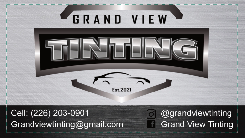 Grand View Tinting | 6367 Wellington County Rd 29, Fergus, ON N1M 2W5, Canada | Phone: (226) 203-0901