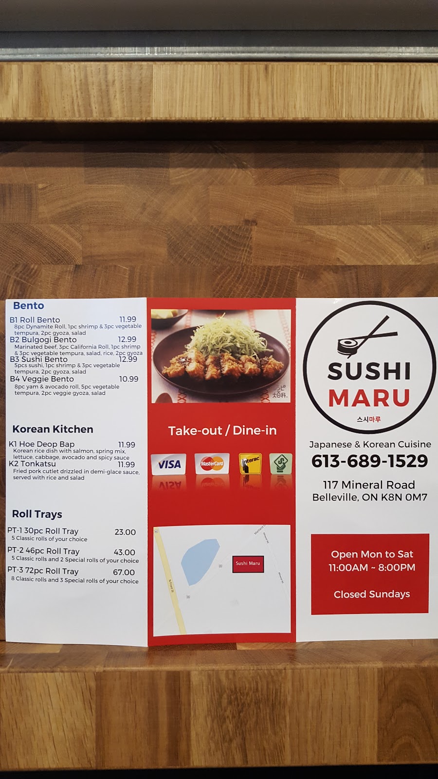 Sushi Maru | 117 Mineral Rd, Belleville, ON K8N 0M7, Canada | Phone: (613) 689-1529