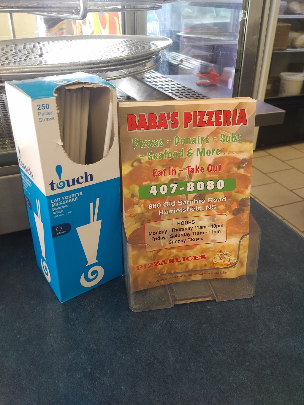 Babas Pizzeria | 860 Old Sambro Rd, Harrietsfield, NS B3V 1A4, Canada | Phone: (902) 407-8080