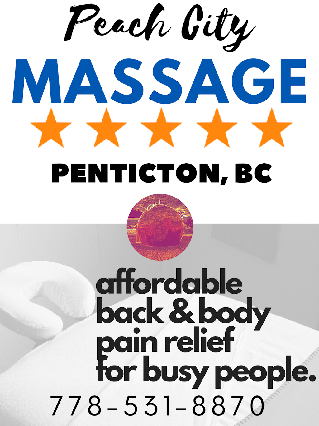 Peach City Massage | 654 Haywood St, Penticton, BC V2A 4W7, Canada | Phone: (778) 531-8870