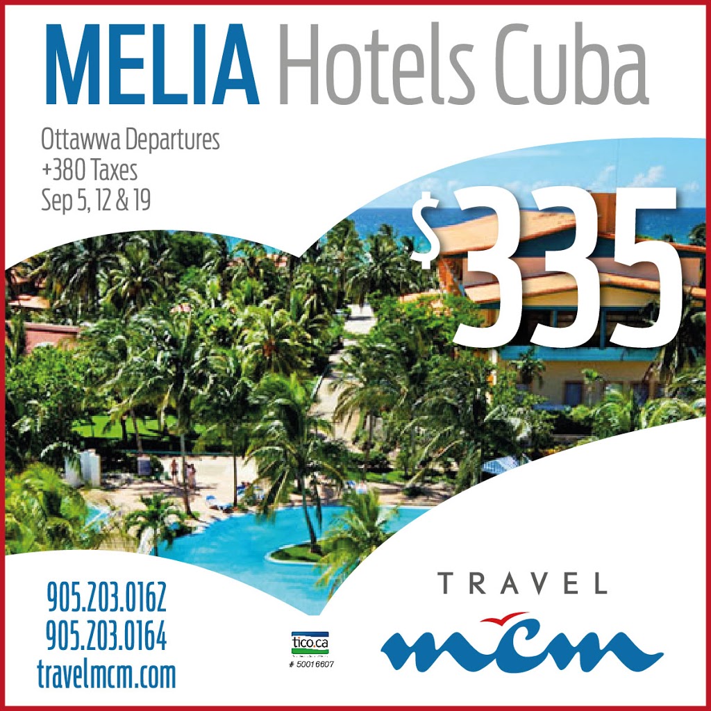 Travel MCM | 646 Thompson Rd S, Milton, ON L9T 0C7, Canada | Phone: (905) 203-0162