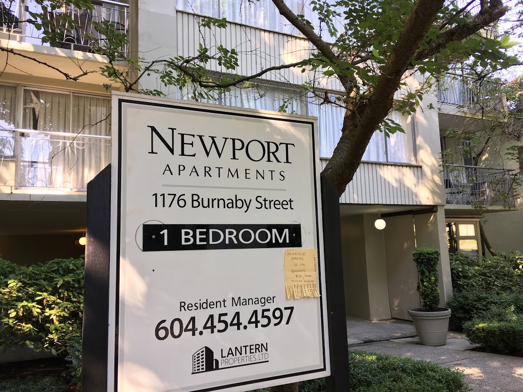 Newport Apartments | 1176 Burnaby St, Vancouver, BC V6E 1P1, Canada | Phone: (604) 454-4597