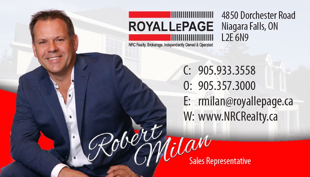 Robert Milan - Sales Representative, Royal LePage NRC Realty, | 4850 Dorchester Rd, Niagara Falls, ON L2E 6N9, Canada | Phone: (905) 933-3558