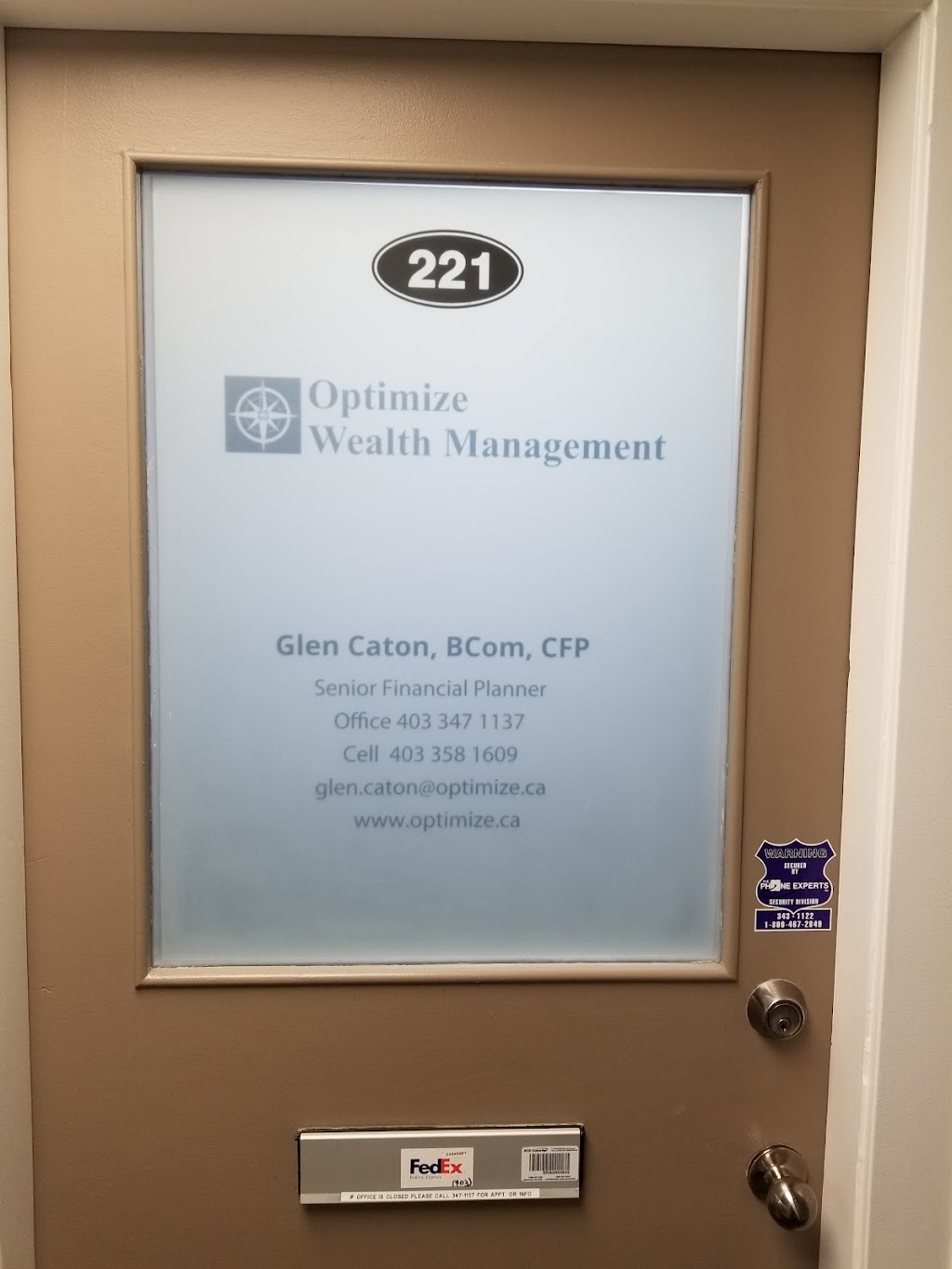 Optimize Wealth Management - Glen Caton | 3722 57 Ave #221, Red Deer, AB T4N 4R7, Canada | Phone: (403) 347-1137