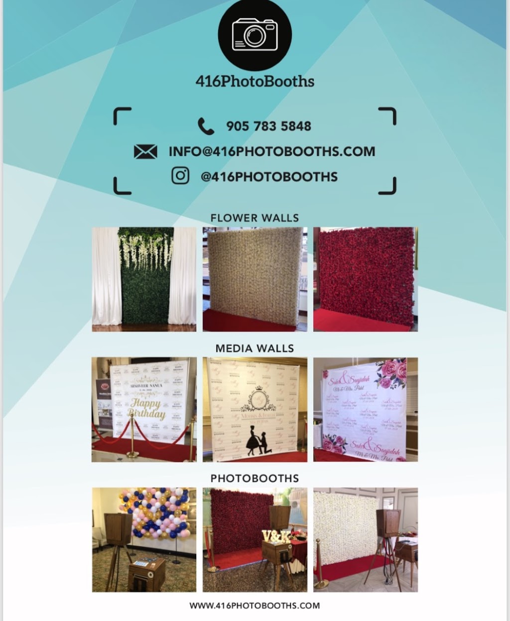 416PhotoBooths | 26 Pecan Dr, Brampton, ON L6P 2J7, Canada | Phone: (905) 783-5848