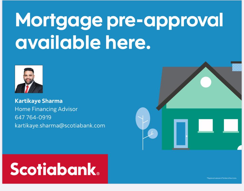 Kartik Sharma Scotiabank Mortgage Specialist | 3 Mullis Crescent, Brampton, ON L6Y 4T3, Canada | Phone: (647) 764-0919