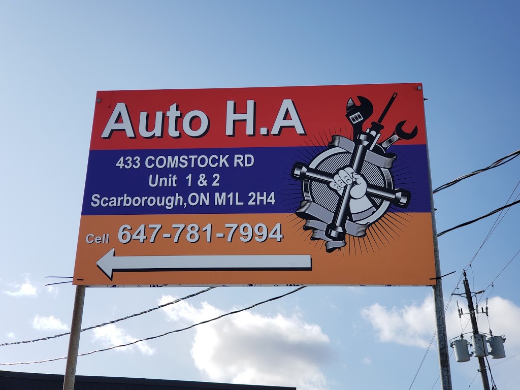 Auto H.A. | 433 Comstock Rd Unit 1 & 2, Scarborough, ON M1L 2H4, Canada | Phone: (647) 781-7994