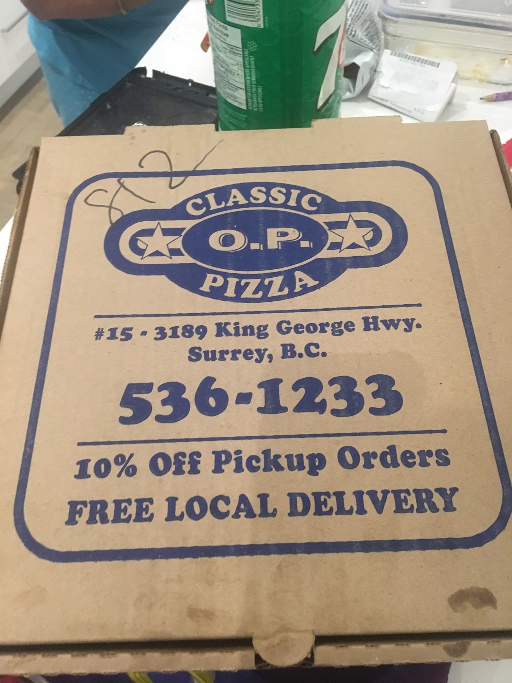 Classic O.P. Pizza | 3189 King George Blvd #15, Surrey, BC V4P 1B8, Canada | Phone: (604) 536-1233