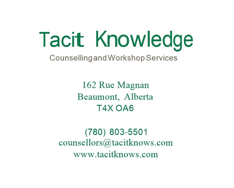 Tacit Knowledge | 162 Rue Magnan, Beaumont, AB T4X 0A6, Canada | Phone: (780) 803-5501