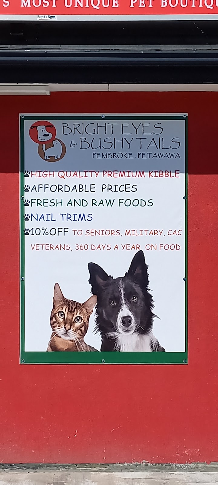 Bright Eyes & Bushy Tails | 995 Pembroke St E, Pembroke, ON K8A 3M3, Canada | Phone: (613) 735-1042