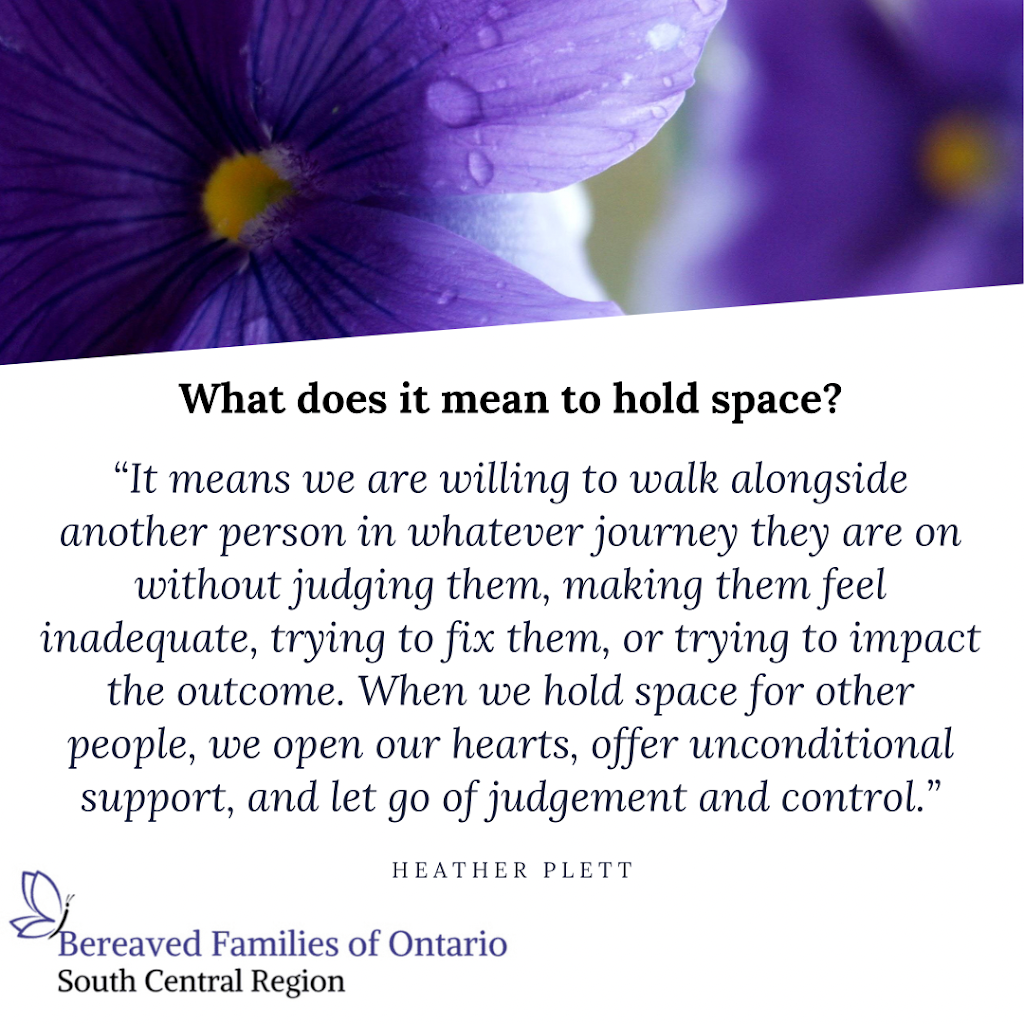 Bereaved Families of Ontario - South Central Region | 300 Fennell Ave E #2B, Hamilton, ON L9A 1T2, Canada | Phone: (905) 318-0070