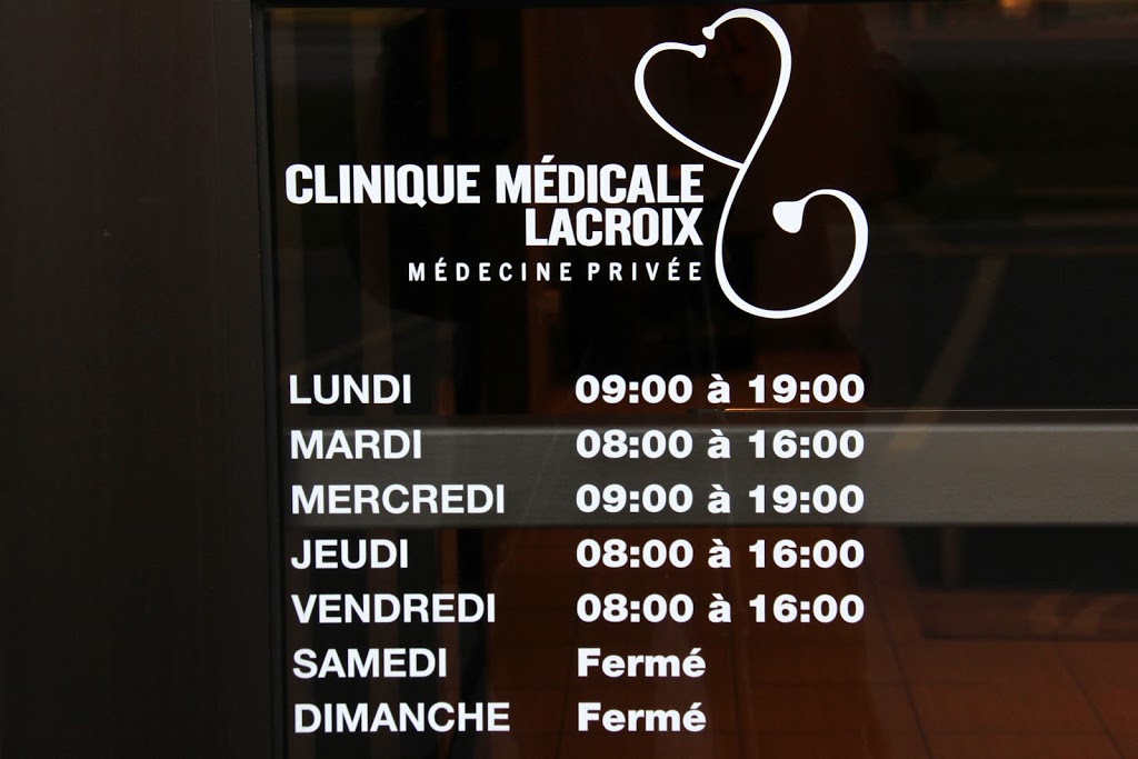 Cliniques médicales Lacroix - Lac-Beauport | 795 Boulevard du Lac, Québec, QC G2M 0E4, Canada | Phone: (418) 871-1911