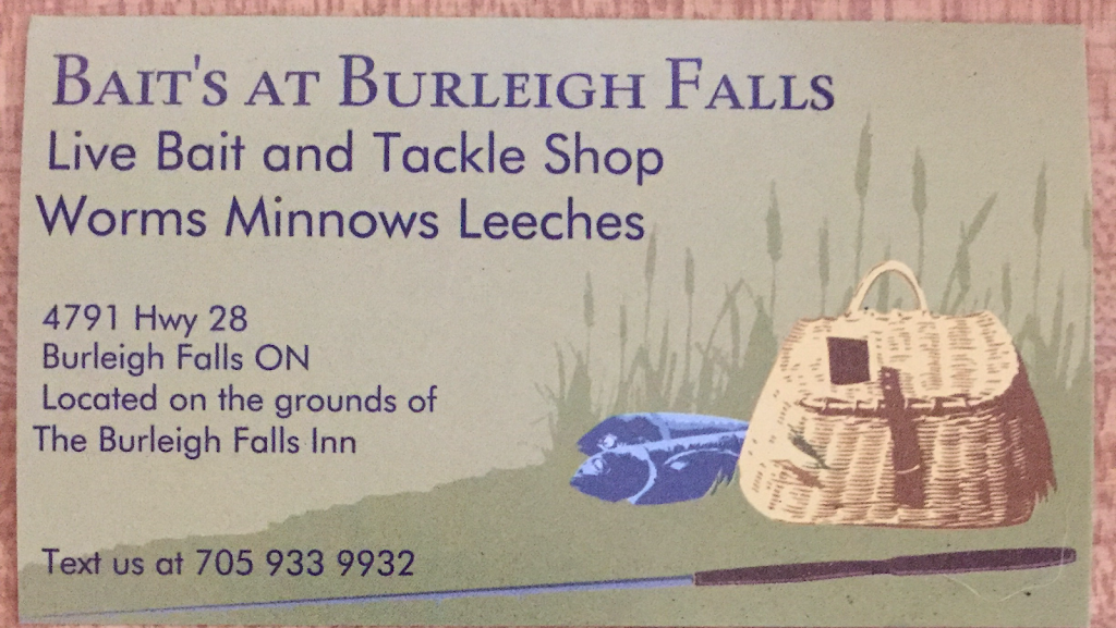 Bait’s at Burleigh Falls | 4791b ON-28, Lakefield, ON K0L 2H0, Canada | Phone: (705) 933-9932