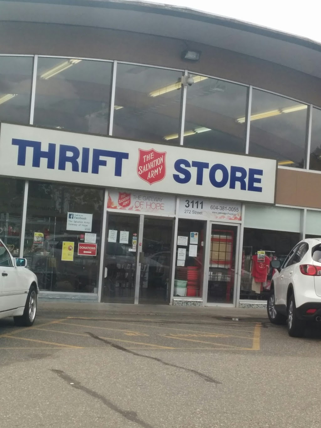 Salvation Army Thrift Store | 3111 272 St, Aldergrove, BC V4W 3R9, Canada | Phone: (604) 381-0055