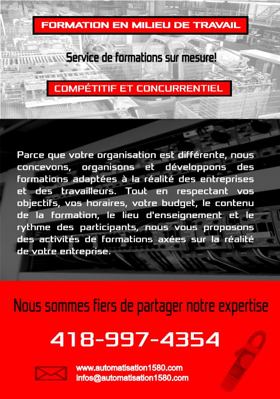 Automatisation 1580 | 1580 Rue Jacques Bureau, Québec, QC G2G 2C4, Canada | Phone: (418) 997-4354