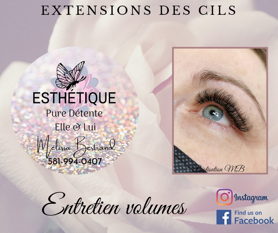 Esthétique Pure Détente Elle et Lui Mélissa Bertrand | 901 Rue Ovide-Plante, Lévis, QC G6K 1N4, Canada | Phone: (581) 994-0407