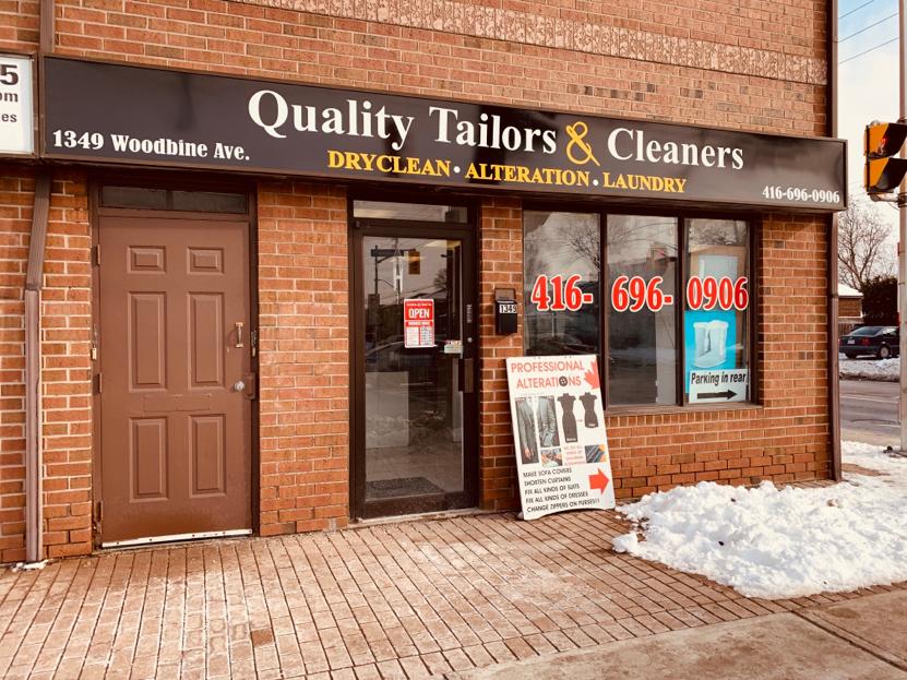 Quality Tailor & Cleaners | 1349 Woodbine Ave, East York, ON M4C 4G4, Canada | Phone: (416) 696-0906