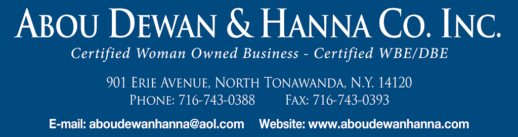 Abou Dewan & Hanna Co Inc | 901 Erie Ave, North Tonawanda, NY 14120, USA | Phone: (716) 743-0388