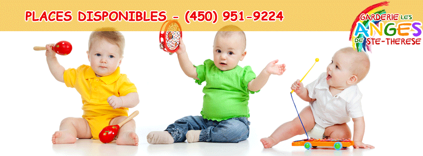 Garderie Les Anges de Ste-Therese | 428 Rue Blainville E, Sainte-Thérèse, QC J7E 1N4, Canada | Phone: (450) 951-9224